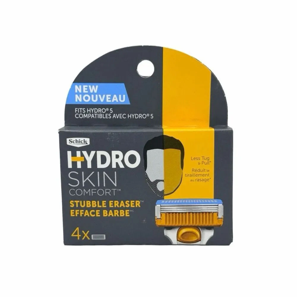 Schick Hydro Skin Comfort Stubble Eraser Razor Refills - 4 Packs
